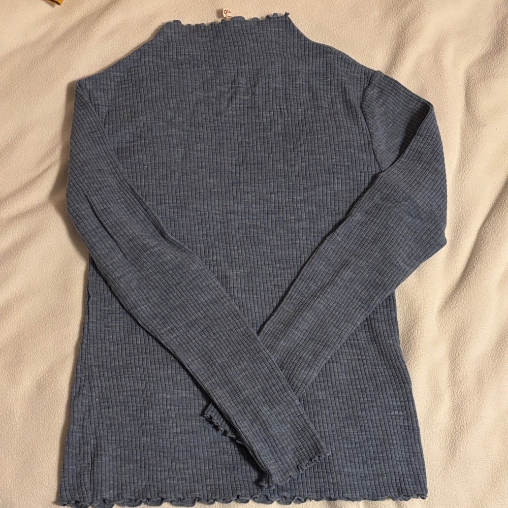 Unaduna -Kate long sleeve turtleneck rib - color nila - Picture 5 of 9